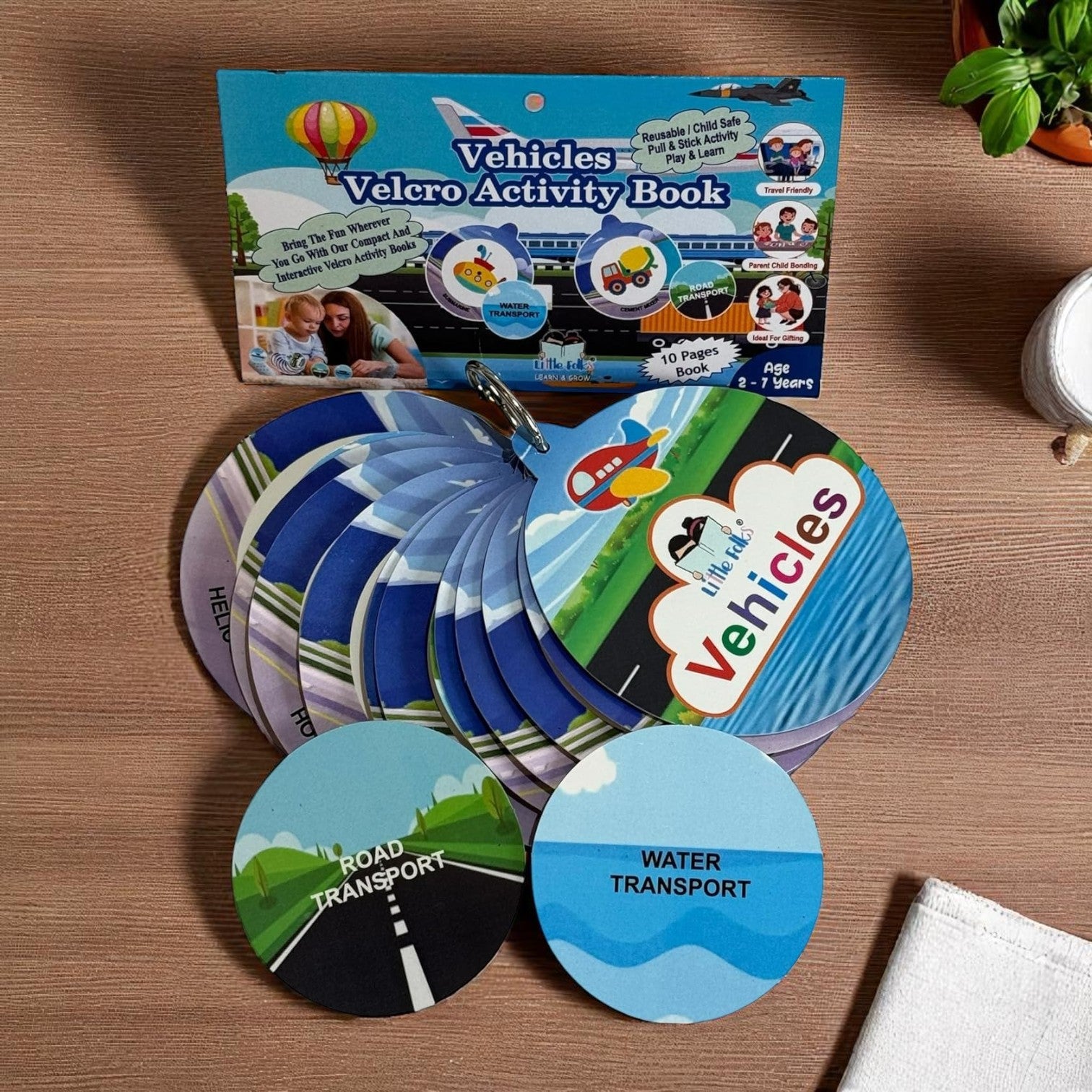 Vibrant preschool educational book showing concepts like "DIFFERENT" umbrellas and "DIRTY" child, perfect for interactive learning at home www.usmile.toys
